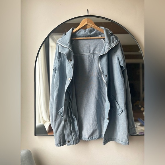 ZAFUL | denim military jacket | size 1x - Picture 2 of 4
